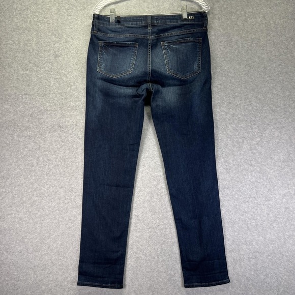 Kut From The Kloth Catherine Boyfriend Jeans Womens 6 Stretch Dark Wash Denim - Picture 8 of 10
